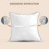 imageSasttie 18x18 Pillow Inserts Set of 4 18 x 18 Throw Pillow Insert 4 Pack 18 by 18 Pillow Insert for Bed Couch and Sofa Machine Washable Decorative Throw Pillows White