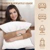 imageSasttie 18x18 Pillow Inserts Set of 4 18 x 18 Throw Pillow Insert 4 Pack 18 by 18 Pillow Insert for Bed Couch and Sofa Machine Washable Decorative Throw Pillows White