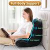 imageSasttie Reading Pillow for Bed  23 Inch Back Pillow for Bed Sitting Up BackRest Support Cushion with Side Pockets and Arms Dorm Essentials OekoTex Certified Light PinkBlack