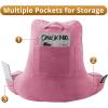 imageSasttie Reading Pillow for Bed  23 Inch Back Pillow for Bed Sitting Up BackRest Support Cushion with Side Pockets and Arms Dorm Essentials OekoTex Certified Light PinkRose Pink
