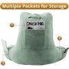 imageSasttie Reading Pillow for Bed  23 Inch Back Pillow for Bed Sitting Up BackRest Support Cushion with Side Pockets and Arms Dorm Essentials OekoTex Certified Light PinkGreen