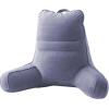 imageSasttie Reading Pillow for Bed  23 Inch Back Pillow for Bed Sitting Up BackRest Support Cushion with Side Pockets and Arms Dorm Essentials OekoTex Certified Light PinkGreyish Purple
