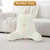 imageSasttie Reading Pillow for Bed  23 Inch Back Pillow for Bed Sitting Up BackRest Support Cushion with Side Pockets and Arms Dorm Essentials OekoTex Certified Light PinkCream