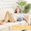 imageSasttie Reading Pillows for Sitting in Bed Adult Velvet Back Pillow Bed Sitting Up BackRest Support Cushion for Sit Up on Couch Sofa and Floor Dorm Essentials OekoTex Certified Dark GreyDusty Blue