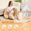 imageSasttie Reading Pillows for Sitting in Bed Adult Velvet Back Pillow Bed Sitting Up BackRest Support Cushion for Sit Up on Couch Sofa and Floor Dorm Essentials OekoTex Certified Dark GreyCamel