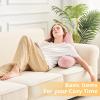 imageSasttie Reading Pillows for Sitting in Bed Adult Velvet Back Pillow Bed Sitting Up BackRest Support Cushion for Sit Up on Couch Sofa and Floor Dorm Essentials OekoTex Certified Dark GreyPeach Pink