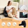 imageSasttie Reading Pillows for Sitting in Bed Adult Velvet Back Pillow Bed Sitting Up BackRest Support Cushion for Sit Up on Couch Sofa and Floor Dorm Essentials OekoTex Certified Dark GreyBlack