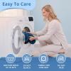 imageSasttie Reading Pillows for Sitting in Bed Adult Velvet Back Pillow Bed Sitting Up BackRest Support Cushion for Sit Up on Couch Sofa and Floor Dorm Essentials OekoTex Certified Dark GreyNavy