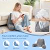 imageSasttie Reading Pillows for Sitting in Bed Adult Velvet Back Pillow Bed Sitting Up BackRest Support Cushion for Sit Up on Couch Sofa and Floor Dorm Essentials OekoTex Certified Dark GreyDark Grey