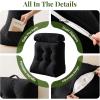 imageSasttie Wedge Pillow Set 2PCS Reading Pillow for Sitting Bed Wedge Pillow Headborad for Sleeping After Surgery Acid Reflux Leg and Back Support with Neck Cushion 23quotx115quotx23quot Dark GreyBlack