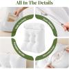 imageSasttie Wedge Pillow Set 2PCS Reading Pillow for Sitting Bed Wedge Pillow Headborad for Sleeping After Surgery Acid Reflux Leg and Back Support with Neck Cushion 23quotx115quotx23quot Dark GreyWhite