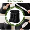 imageSasttie Wedge Pillow Set 2PCS Reading Pillow for Sitting Bed Wedge Pillow Headborad for Sleeping After Surgery Acid Reflux Leg and Back Support with Neck Cushion 23quotx115quotx23quot Dark GreyBlack