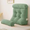 imageSasttie Wedge Pillow Set 2PCS Reading Pillow for Sitting Bed Wedge Pillow Headborad for Sleeping After Surgery Acid Reflux Leg and Back Support with Neck Cushion 23quotx115quotx23quot Dark GreySage