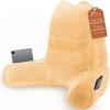 imageSasttie Reading Pillow for Bed  23 Inch Back Pillow for Bed Sitting Up BackRest Support Cushion with Side Pockets and Arms Dorm Essentials OekoTex Certified Light PinkPale Orange