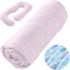 imageSasttie Cooling Pregnancy Pillow Cover 57inch U Shaped Pregnancy Pillow Case Fits 55 to 57 Inch Maternity Pillow Grey No Pillow InsertPink