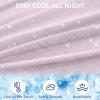 imageSasttie Cooling Pregnancy Pillow Cover 57inch U Shaped Pregnancy Pillow Case Fits 55 to 57 Inch Maternity Pillow Grey No Pillow InsertPink
