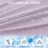 imageSasttie Cooling Pregnancy Pillow Cover 57inch U Shaped Pregnancy Pillow Case Fits 55 to 57 Inch Maternity Pillow Grey No Pillow InsertPurple