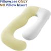 imageSasttie Cooling Pregnancy Pillow Cover 57inch U Shaped Pregnancy Pillow Case Fits 55 to 57 Inch Maternity Pillow Grey No Pillow InsertYellow