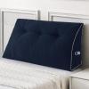 imageSasttie Headboard Pillow Queen Triangular Wedge Pillow Headboard Wedge Headboard Pillow for Bed Sofa Daybed Pillows for Sitting up Reading or Working with Removable Cover Dark GreyNavy