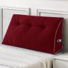 imageSasttie Headboard Pillow Queen Triangular Wedge Pillow Headboard Wedge Headboard Pillow for Bed Sofa Daybed Pillows for Sitting up Reading or Working with Removable Cover Dark GreyWine