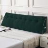 imageSasttie Headboard Pillow Queen Triangular Wedge Pillow Headboard Wedge Headboard Pillow for Bed Sofa Daybed Pillows for Sitting up Reading or Working with Removable Cover Dark GreyGreen