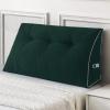 imageSasttie Headboard Pillow Queen Triangular Wedge Pillow Headboard Wedge Headboard Pillow for Bed Sofa Daybed Pillows for Sitting up Reading or Working with Removable Cover Dark GreyGreen