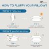imageSasttie Pillows Queen Size Set of 2 Bed Pillows for Side Back and Stomach Sleepers  OekoTex Certified Down Alternative Plump Filling  Hotel Quality and Machine Washable 2 Pack2