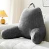imageSasttie Reading Pillow for Adult Shredded Memory Foam Back Pillow for Bed Sitting Up Velvet Reading Pillows for Sitting in Bed Sit Up Pillow Backrest Pillow Bed Chair with Arms