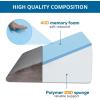 imageSasttie Wedge Pillow 12 Inch Memory Foam Bed Wedge Pillow for Sleeping Acid Reflux Back Pain Post Surgery and Snoring Designed with Washable Cover Cool GraySolid Dark Gray