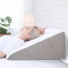 imageSasttie Wedge Pillow 12 Inch Memory Foam Bed Wedge Pillow for Sleeping Acid Reflux Back Pain Post Surgery and Snoring Designed with Washable Cover Cool GrayLight Grey