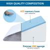 imageSasttie Wedge Pillow 12 Inch Memory Foam Bed Wedge Pillow for Sleeping Acid Reflux Back Pain Post Surgery and Snoring Designed with Washable Cover Cool GrayCool Grey