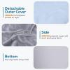imageSasttie Wedge Pillow 12 Inch Memory Foam Bed Wedge Pillow for Sleeping Acid Reflux Back Pain Post Surgery and Snoring Designed with Washable Cover Cool GrayCool Grey