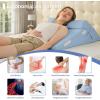 imageSasttie Wedge Pillow Set for After Surgery 3PCS Adjustable Bed Wedge Pillow Headboard with Memory Foam Neck Cushion  for Acid Reflux Sleeping Neck ampamp Back Support Dark Grey ampamp WhiteBlue