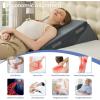 imageSasttie Wedge Pillow Set for After Surgery 3PCS Adjustable Bed Wedge Pillow Headboard with Memory Foam Neck Cushion  for Acid Reflux Sleeping Neck ampamp Back Support Dark Grey ampamp WhiteVelvet  Dark Grey