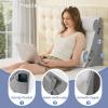 imageSasttie Wedge Pillow Set for After Surgery 3PCS Adjustable Bed Wedge Pillow Headboard with Memory Foam Neck Cushion  for Acid Reflux Sleeping Neck ampamp Back Support Dark Grey ampamp WhiteDark Grey  White