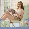 imageSasttie Wedge Pillow Set for After Surgery 3PCS Adjustable Bed Wedge Pillow Headboard with Memory Foam Neck Cushion  for Acid Reflux Sleeping Neck ampamp Back Support Dark Grey ampamp WhiteSage