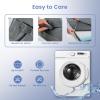 imageSasttie Wedge Pillow Set for After Surgery 3PCS Adjustable Bed Wedge Pillow Headboard with Memory Foam Neck Cushion  for Acid Reflux Sleeping Neck ampamp Back Support Dark Grey ampamp WhiteVelvet  Dark Grey