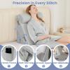 imageSasttie Wedge Pillow Set for After Surgery 3PCS Adjustable Bed Wedge Pillow Headboard with Memory Foam Neck Cushion  for Acid Reflux Sleeping Neck ampamp Back Support Dark Grey ampamp WhiteLight Grey