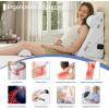 imageSasttie Wedge Pillow Set for After Surgery 3PCS Adjustable Bed Wedge Pillow Headboard with Memory Foam Neck Cushion  for Acid Reflux Sleeping Neck ampamp Back Support Dark Grey ampamp WhiteWhite