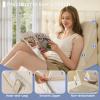 imageSasttie Wedge Pillow Set for After Surgery 3PCS Adjustable Bed Wedge Pillow Headboard with Memory Foam Neck Cushion  for Acid Reflux Sleeping Neck ampamp Back Support Dark Grey ampamp WhiteBeige