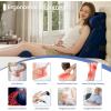 imageSasttie Wedge Pillow Set for After Surgery 3PCS Adjustable Bed Wedge Pillow Headboard with Memory Foam Neck Cushion  for Acid Reflux Sleeping Neck ampamp Back Support Dark Grey ampamp WhiteNavy