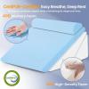 imageSasttie Wedge Pillow Set for After Surgery 3PCS Adjustable Bed Wedge Pillow Headboard with Memory Foam Neck Cushion  for Acid Reflux Sleeping Neck ampamp Back Support Dark Grey ampamp WhiteBlack