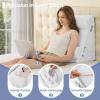 imageSasttie Wedge Pillow Set for After Surgery 3PCS Adjustable Bed Wedge Pillow Headboard with Memory Foam Neck Cushion  for Acid Reflux Sleeping Neck ampamp Back Support Dark Grey ampamp WhiteWhite