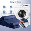 imageSasttie Wedge Pillow Set for After Surgery 3PCS Adjustable Bed Wedge Pillow Headboard with Memory Foam Neck Cushion  for Acid Reflux Sleeping Neck ampamp Back Support Dark Grey ampamp WhiteNavy