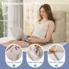 imageSasttie Wedge Pillow Set for After Surgery 3PCS Adjustable Bed Wedge Pillow Headboard with Memory Foam Neck Cushion  for Acid Reflux Sleeping Neck ampamp Back Support Dark Grey ampamp WhiteBeige