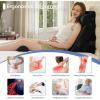 imageSasttie Wedge Pillow Set for After Surgery 3PCS Adjustable Bed Wedge Pillow Headboard with Memory Foam Neck Cushion  for Acid Reflux Sleeping Neck ampamp Back Support Dark Grey ampamp WhiteBlack