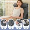 imageSasttie Wedge Pillow Set for After Surgery 3PCS Adjustable Bed Wedge Pillow Headboard with Memory Foam Neck Cushion  for Acid Reflux Sleeping Neck ampamp Back Support Dark Grey ampamp WhiteVelvet  Dark Grey