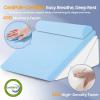imageSasttie Wedge Pillow Set for After Surgery 3PCS Adjustable Bed Wedge Pillow Headboard with Memory Foam Neck Cushion  for Acid Reflux Sleeping Neck ampamp Back Support Dark Grey ampamp WhiteLight Grey  White