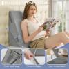 imageSasttie Wedge Pillow Set for After Surgery 3PCS Adjustable Bed Wedge Pillow Headboard with Memory Foam Neck Cushion  for Acid Reflux Sleeping Neck ampamp Back Support Dark Grey ampamp WhiteVelvet  Light Grey