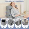 imageSasttie Wedge Pillow Set for After Surgery 3PCS Adjustable Bed Wedge Pillow Headboard with Memory Foam Neck Cushion  for Acid Reflux Sleeping Neck ampamp Back Support Dark Grey ampamp WhiteDark Grey